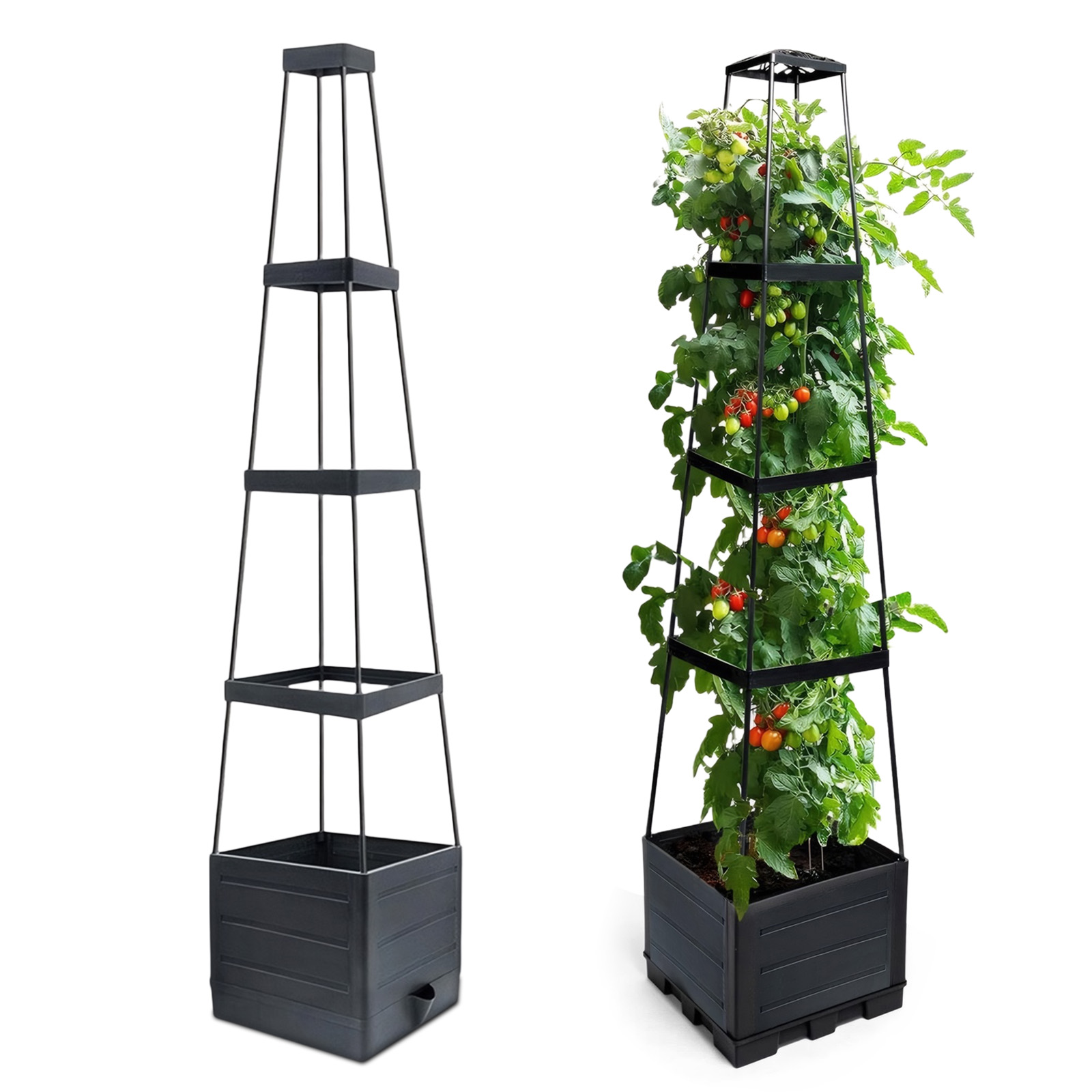 Self-Watering Planter - Грядка-клумба с решеткой для томатов, самополивающаяся,